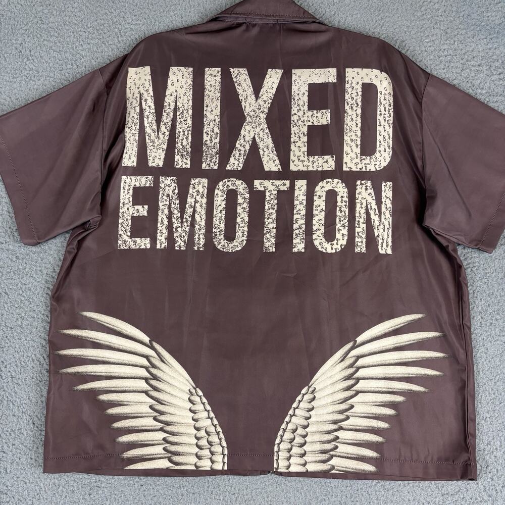Mixed Emotion Emotional Closet Shirt Lrg Angel Wing Spellout Graphic Streetwear
